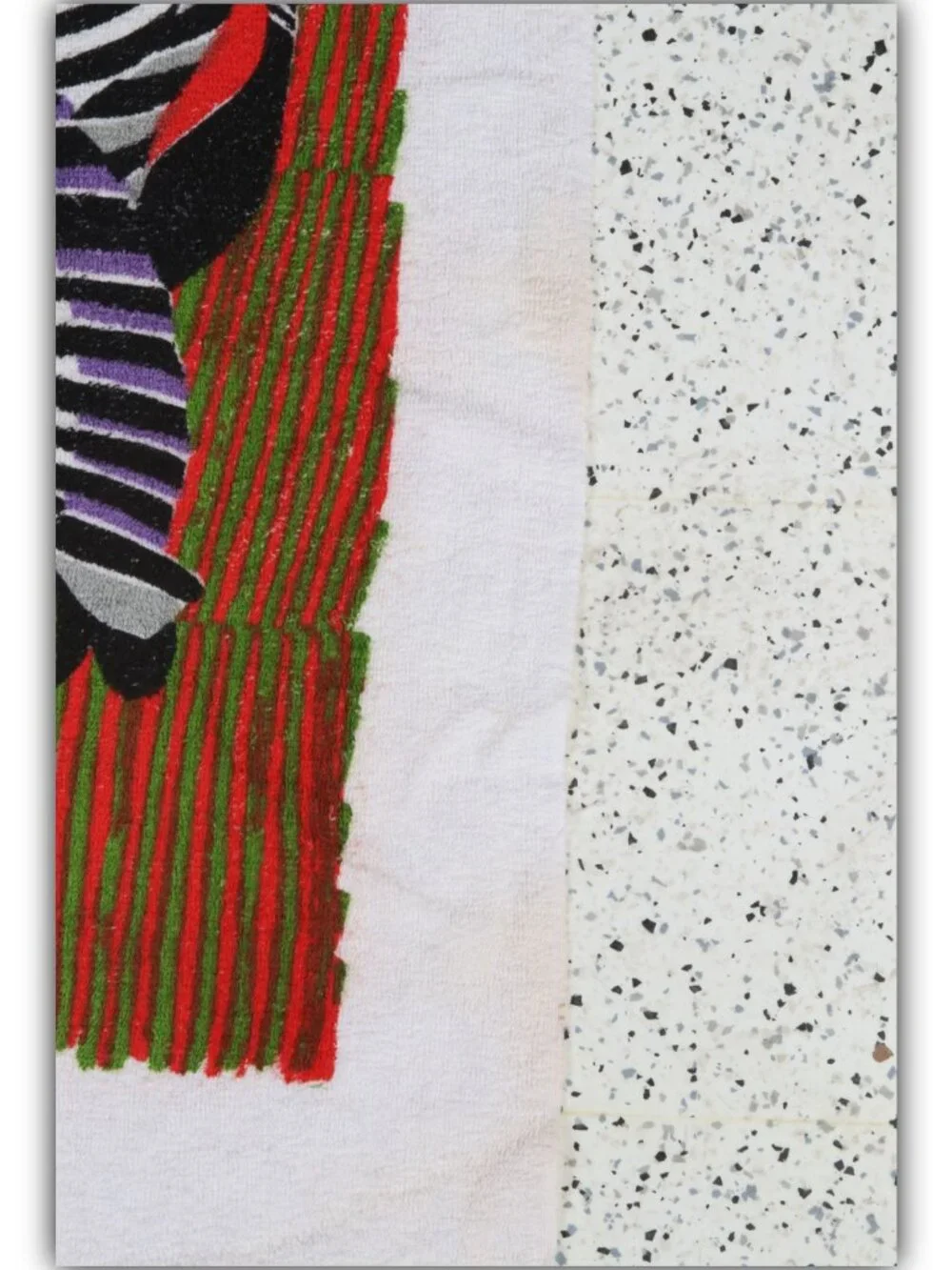 Rare vintage original Fly TWA zebra Africa Throw Towel 58
